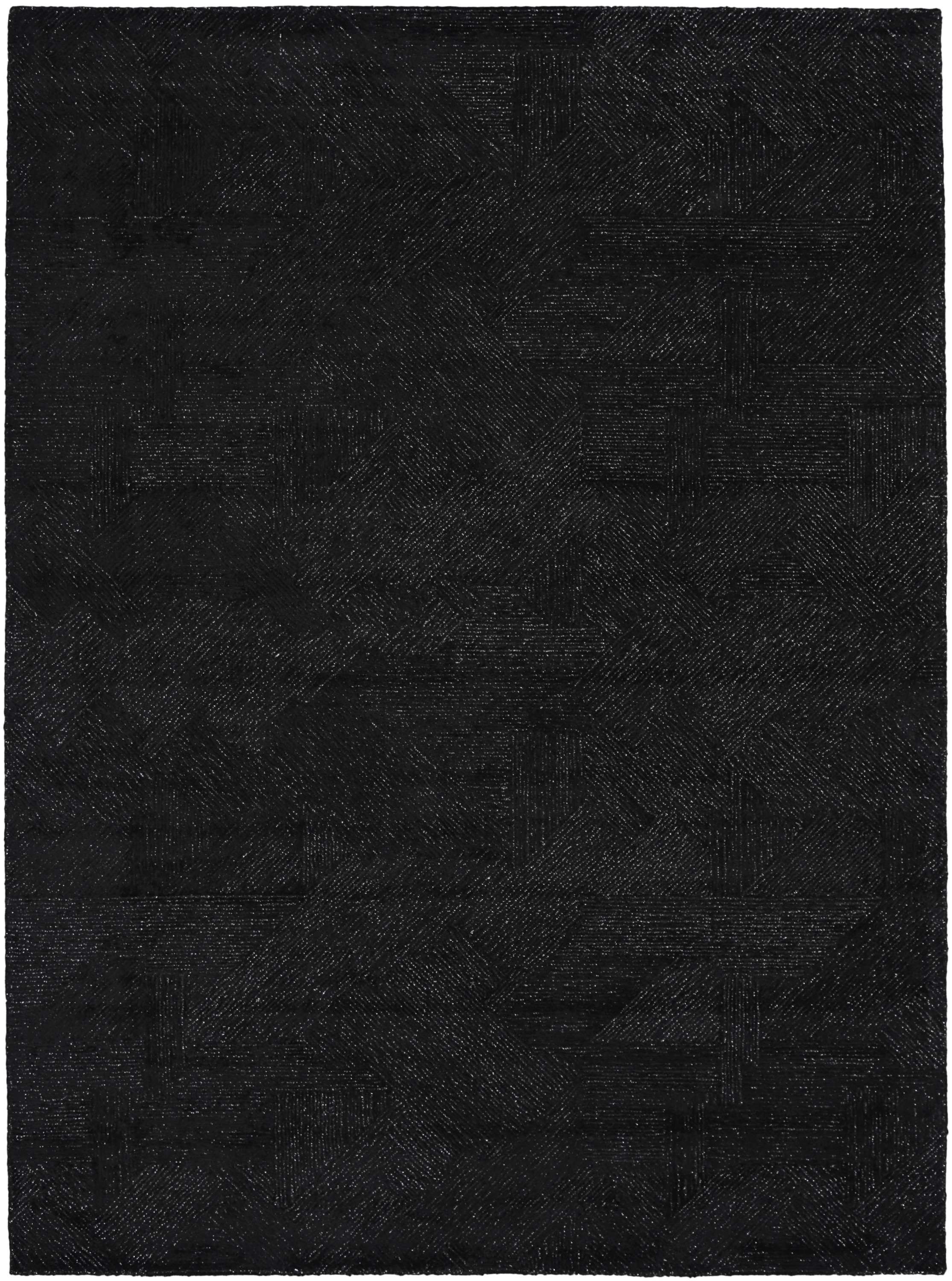 Michael Amini Ma30 Star 7'9" x 9'9" Black Modern Indoor Rug