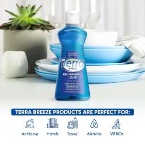 Diversified Hospitality, Terra Breeze Dishwashing Liquid,  3.5 oz Bottle