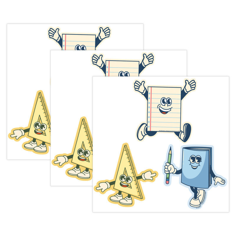 S'Cool Era Paper Cut-Outs, 36 Per Pack, 3 Packs
