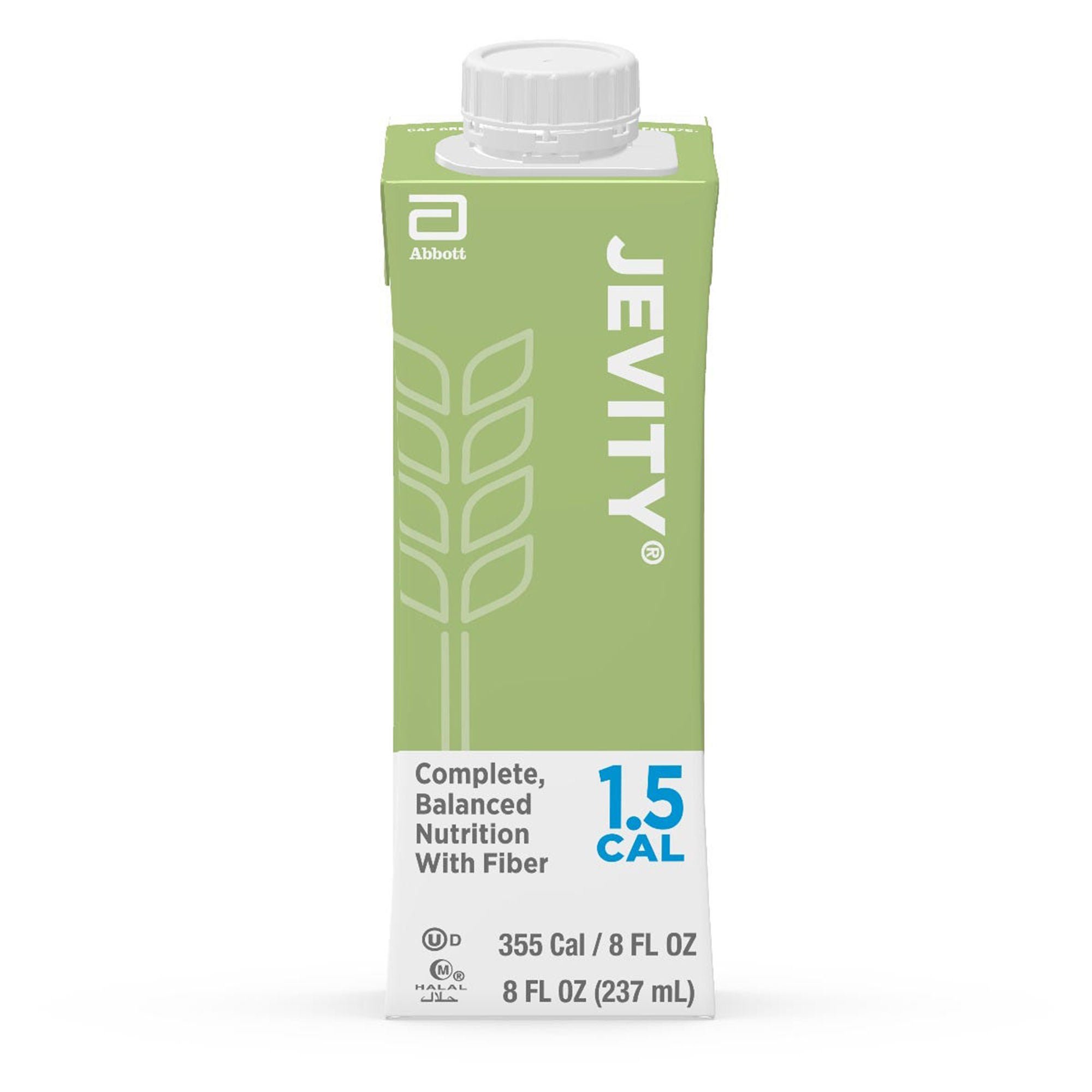 Jevity® 1.5 Cal with Fiber Tube Feeding Formula, 8-ounce carton