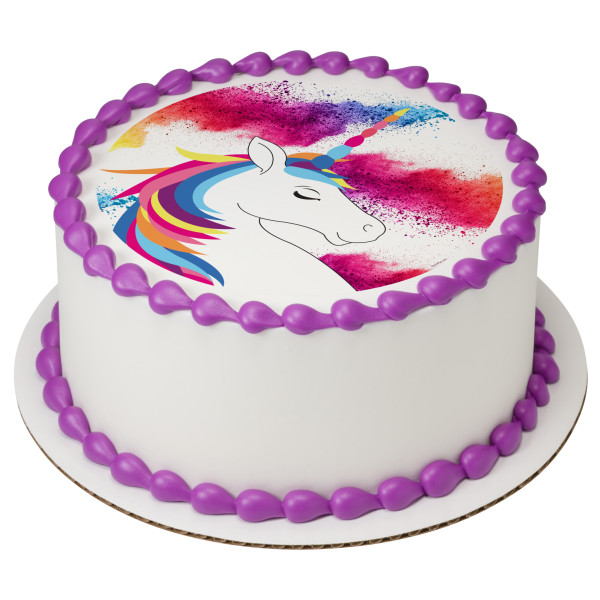 Rainbow Unicorn PhotoCake® Edible Image®