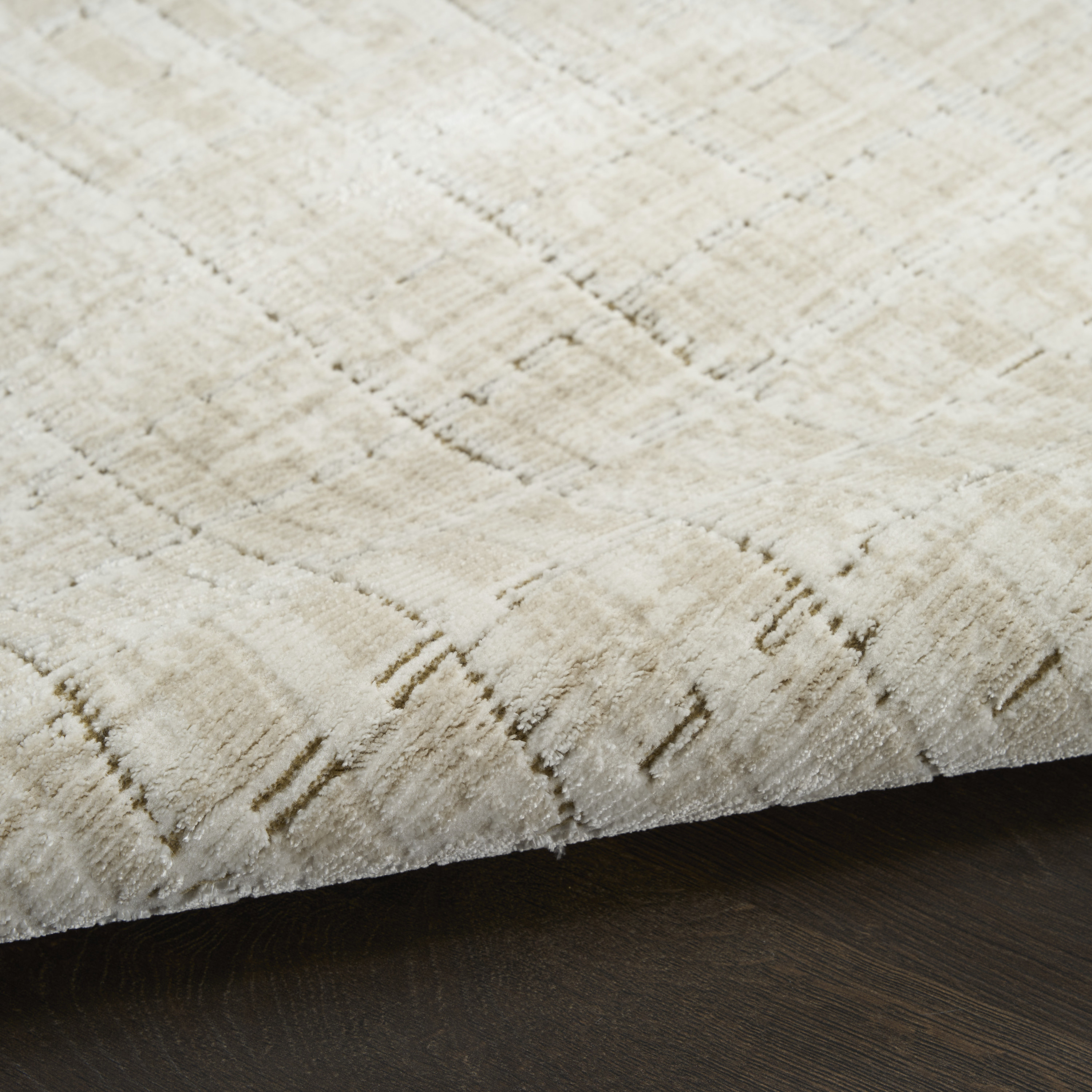 DKNY Grand Street 7'10" x 9'10" Ivory Beige Modern Indoor Rug