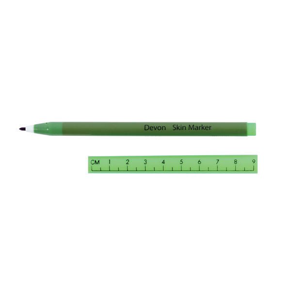 Cardinal Health™ Devon™ Gentian Violet Ink Skin Marker, Regular Tip, with Ruler