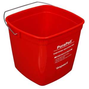 Impact, PuraPail, "Sanitzing", 6qt, Pail, Red