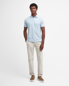 Lightweight Sports Short-Sleeved Polo Shirt Chambray Blue