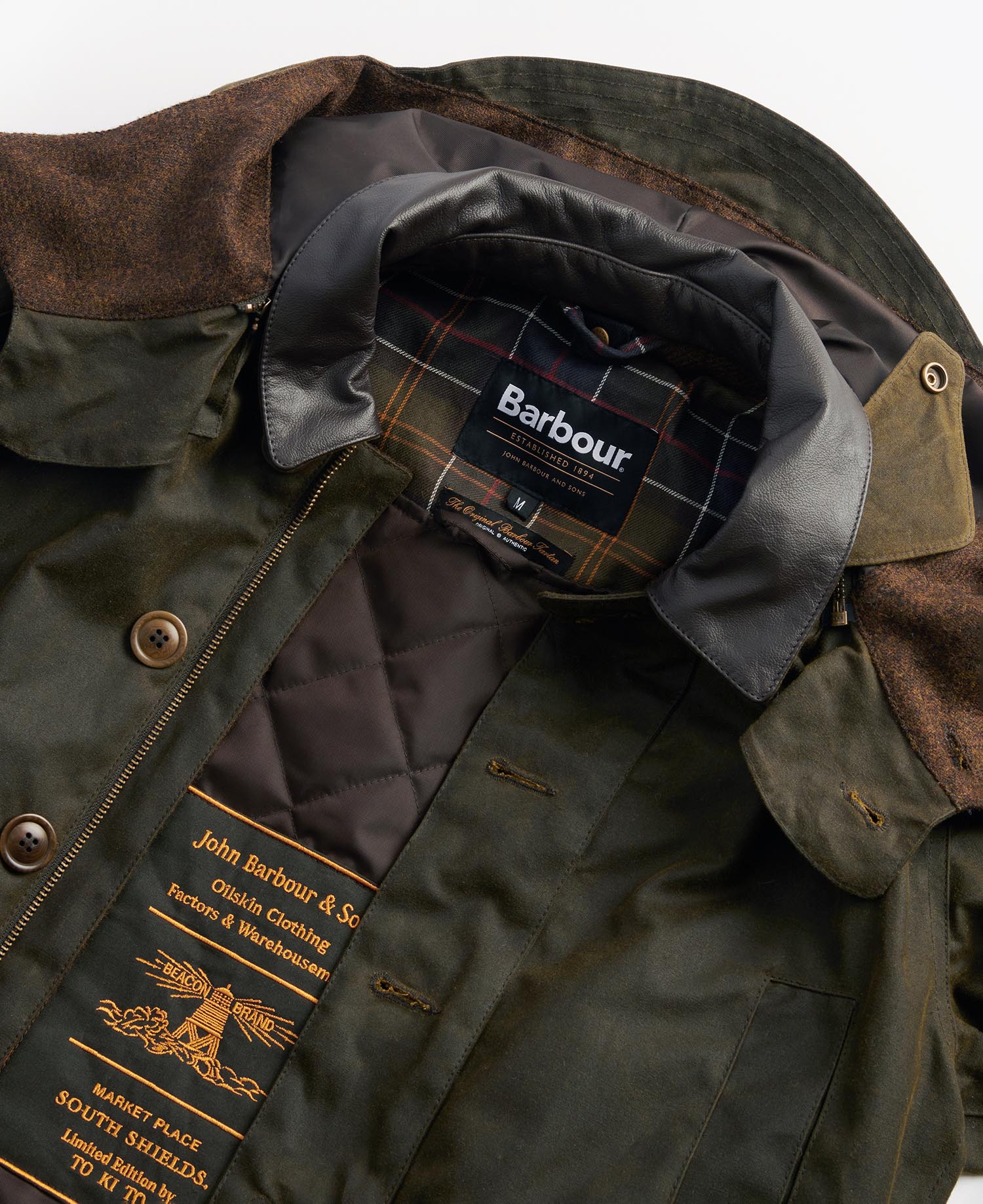 Barbour x TO KI TO Shoreman Waxed Jacket image number 9