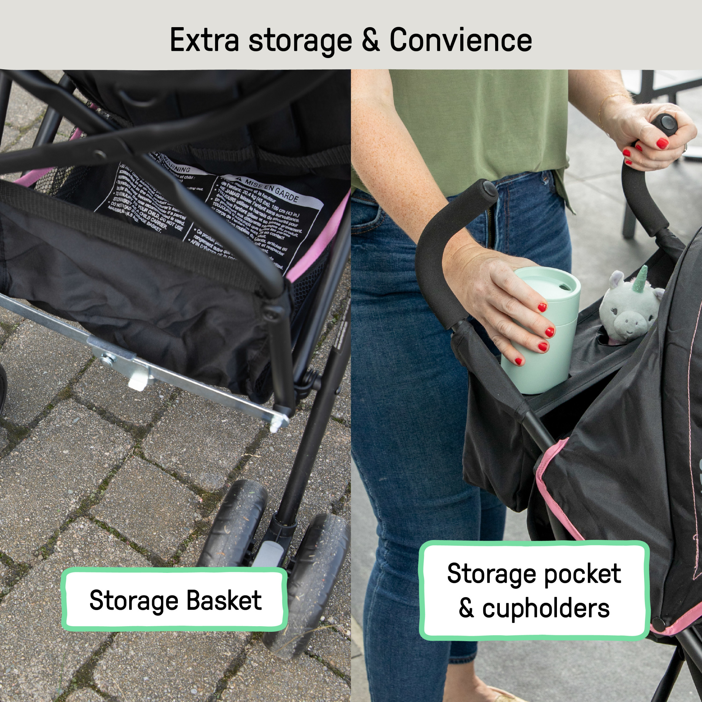 Ingenuity 3Dmini Convenience Stroller - Pink