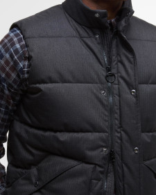 Brampton Gilet Charcoal/Midnight Oak