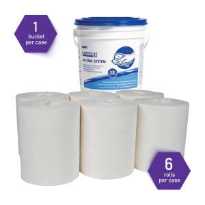 KIM06001, Kimberly Clark, Kimtech Prep, 6.00"x12.00", Hydroentangled, General Purpose Wipers, White