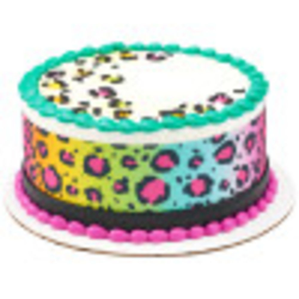 Image Cake Animal Rainbow Print