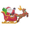 Santa and Reindeer | Layon | DecoPac