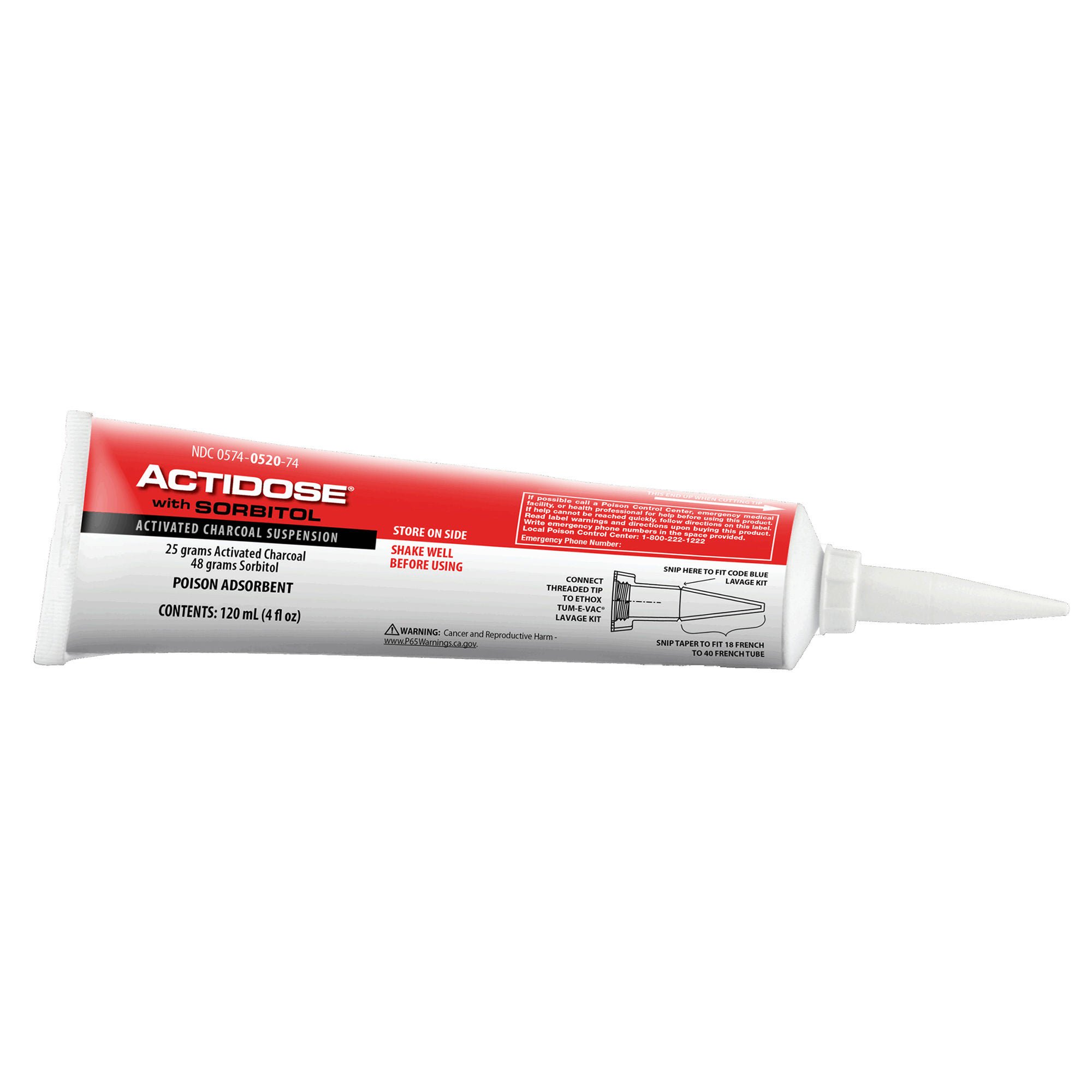 Actidose® with Sorbitol Activated Charcoal Suspension, 4-ounce Tube