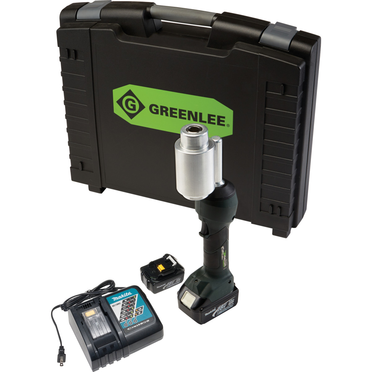 LS100X11A GREENLEE INTELLIPUNCH 11-TON SET, W/CASE&BATT 78331006482
