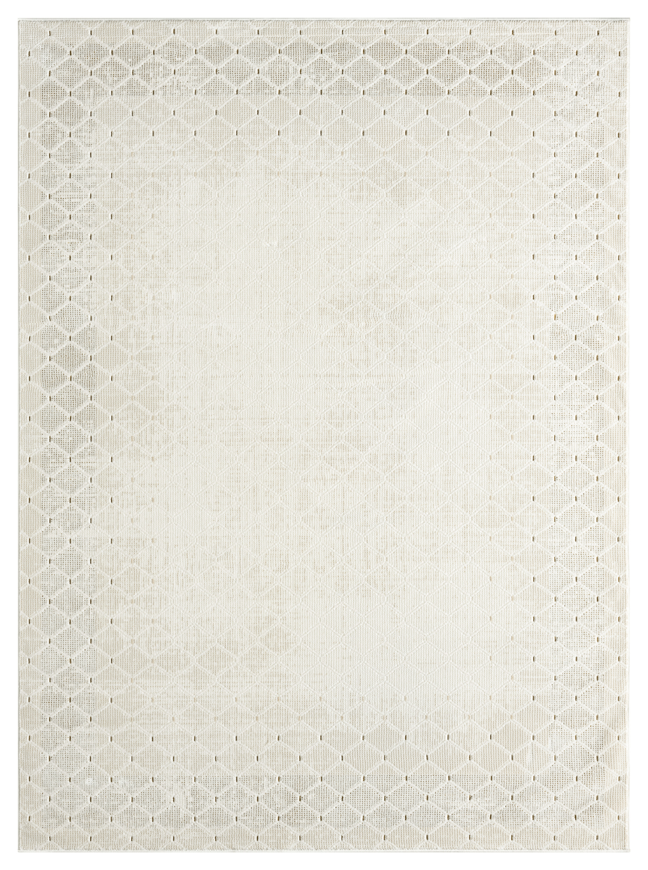 DKNY Grand Street 3'11" x 5'11" Ivory Modern Indoor Rug