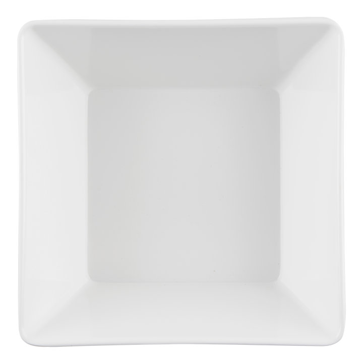 Medium square melamine cubic display bowl in blue