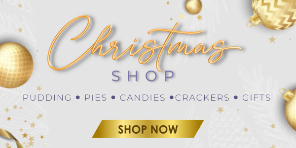 Christmas Shop. Pudding, Pies, Candies, Crackers, Gifts and more!