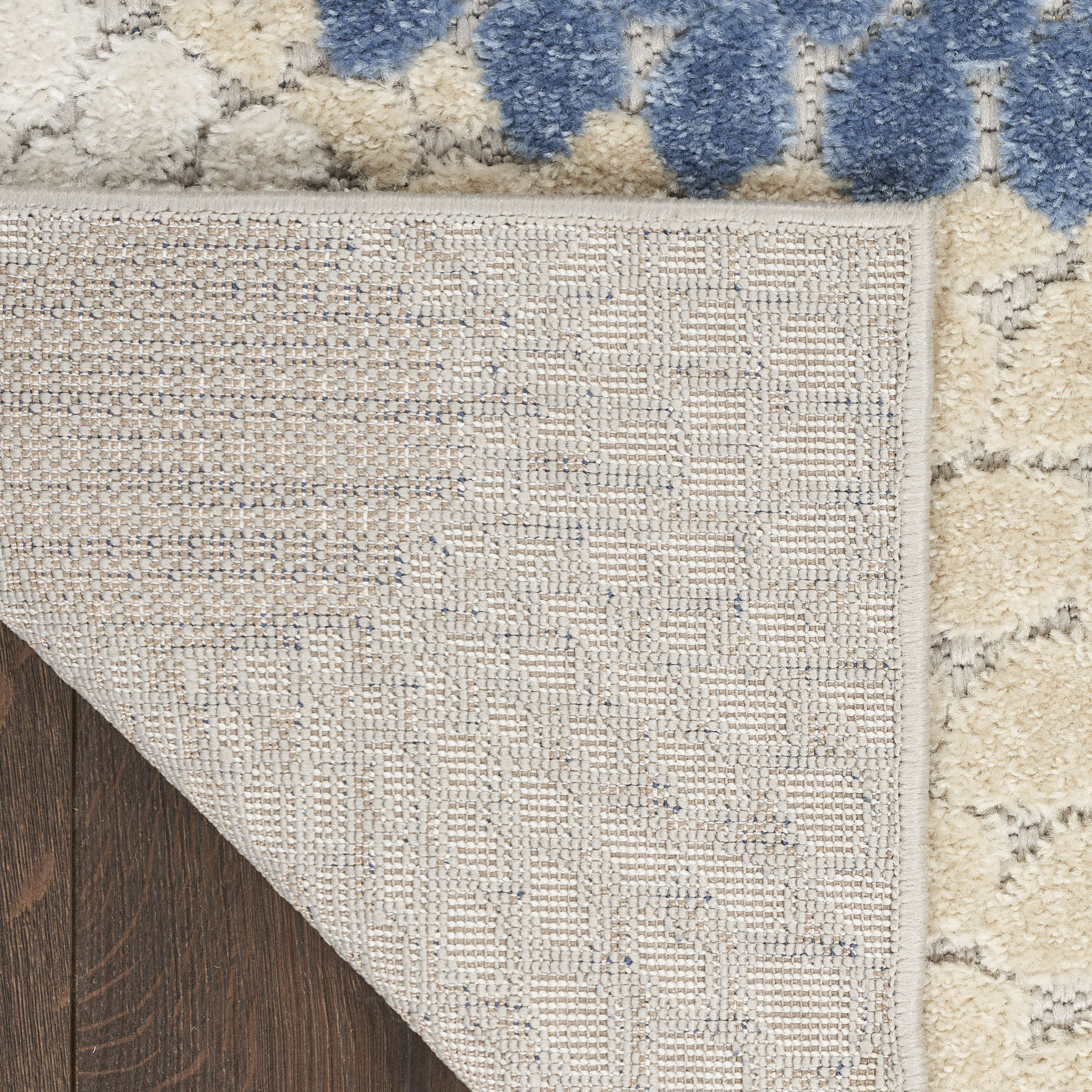 Nourison Aloha 2'8" x 4' Blue Grey Modern Rug