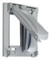 Weatherproof Flip Cover Aluminum 2-Gang Vertical/Horizontal (2) Device 25-in-1 Configurations Gray