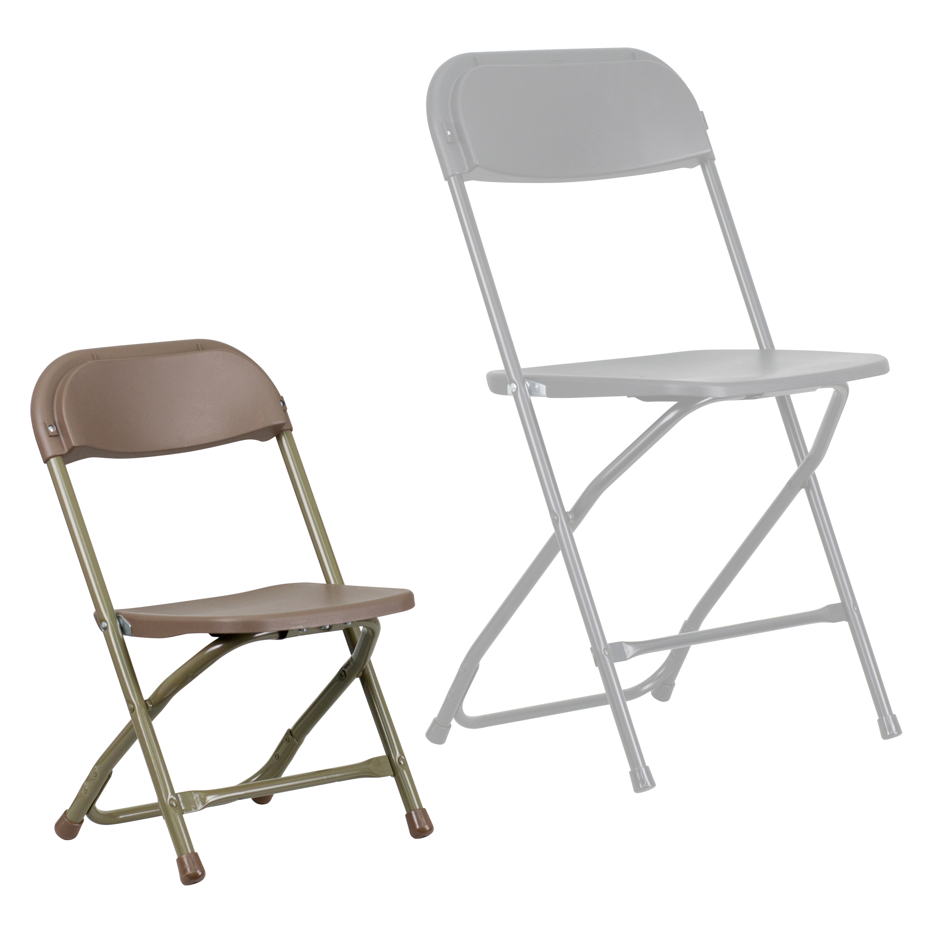 Pack de 2 sillas plegables de plástico blanco para niños - Imagen 20 de 63
