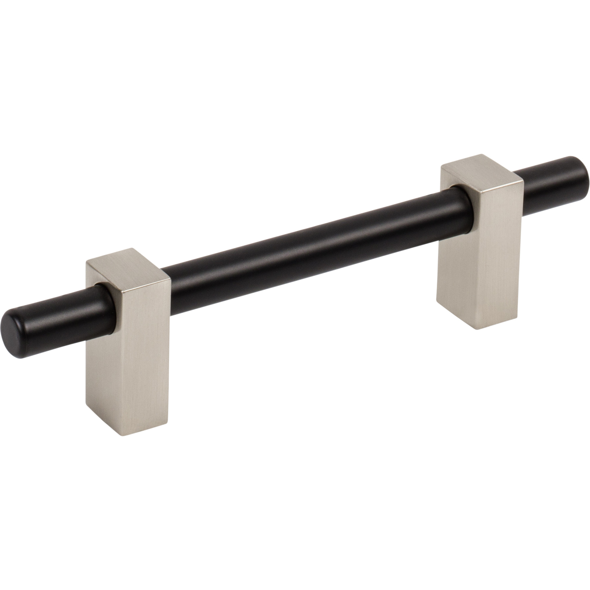 Larkin 2 96 mm Center-to-Center Bar Pull, Matte Black w/Satin Nickel