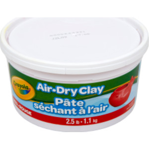 Air Dry Clay, 2.5lb Tub, Red