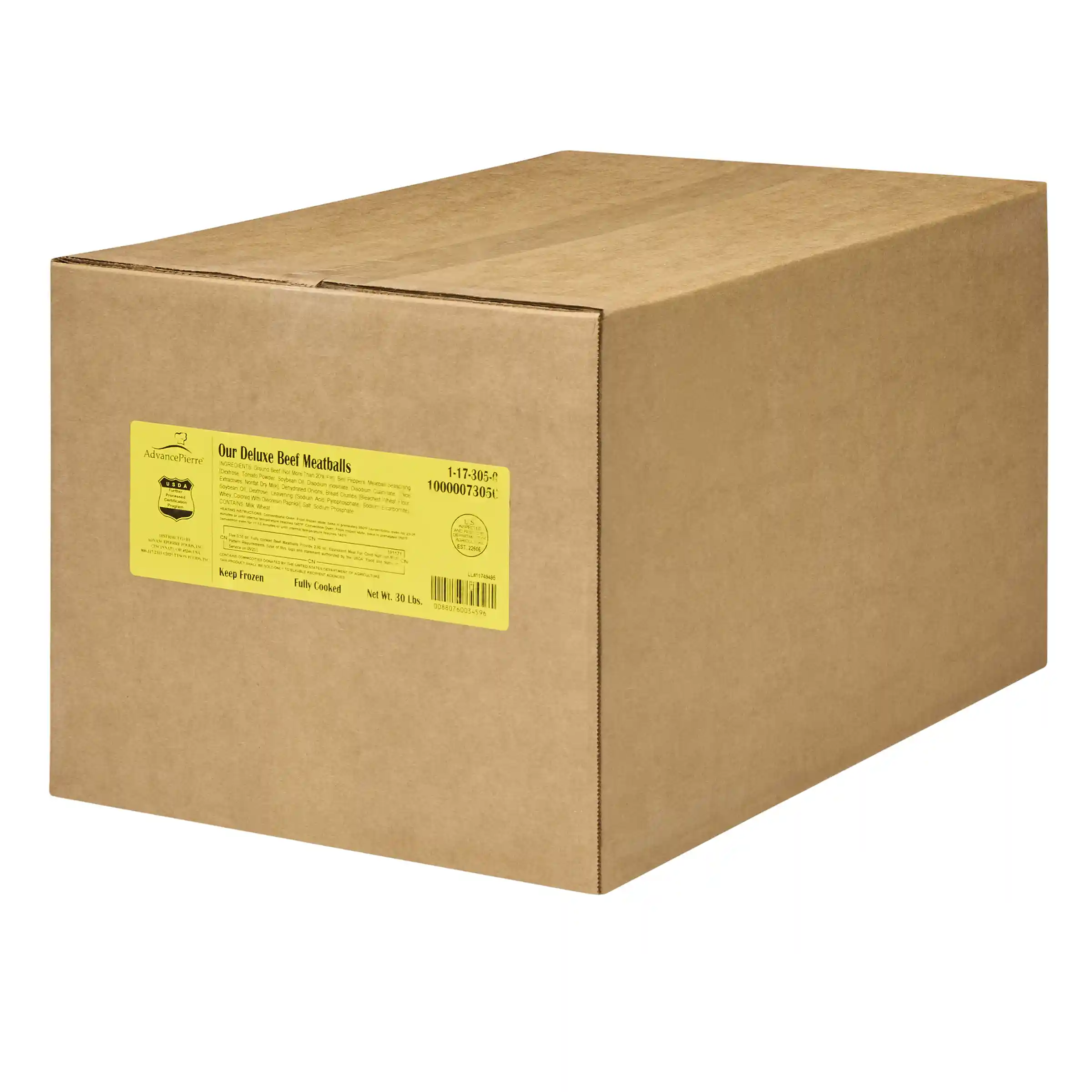 AdvancePierre™ Fully Cooked Deluxe Beef Meatballs, 0.55 oz._image_5