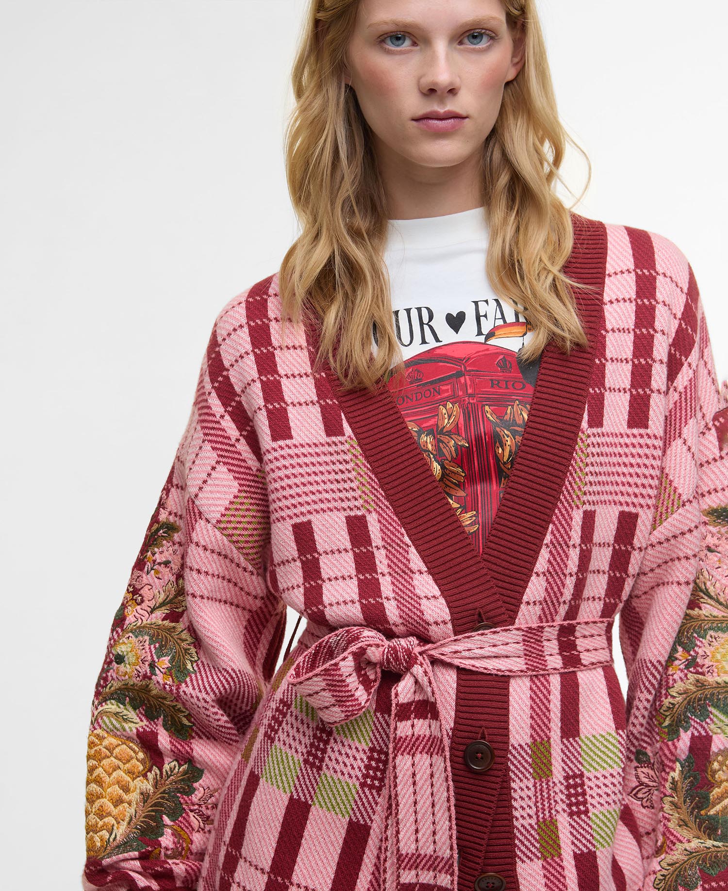 Barbour FARM Rio Luisa Embroidered Cardigan image number 3