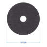 Boardwalk,  High Performance Stripping Round Floor Pad, 19", Black
