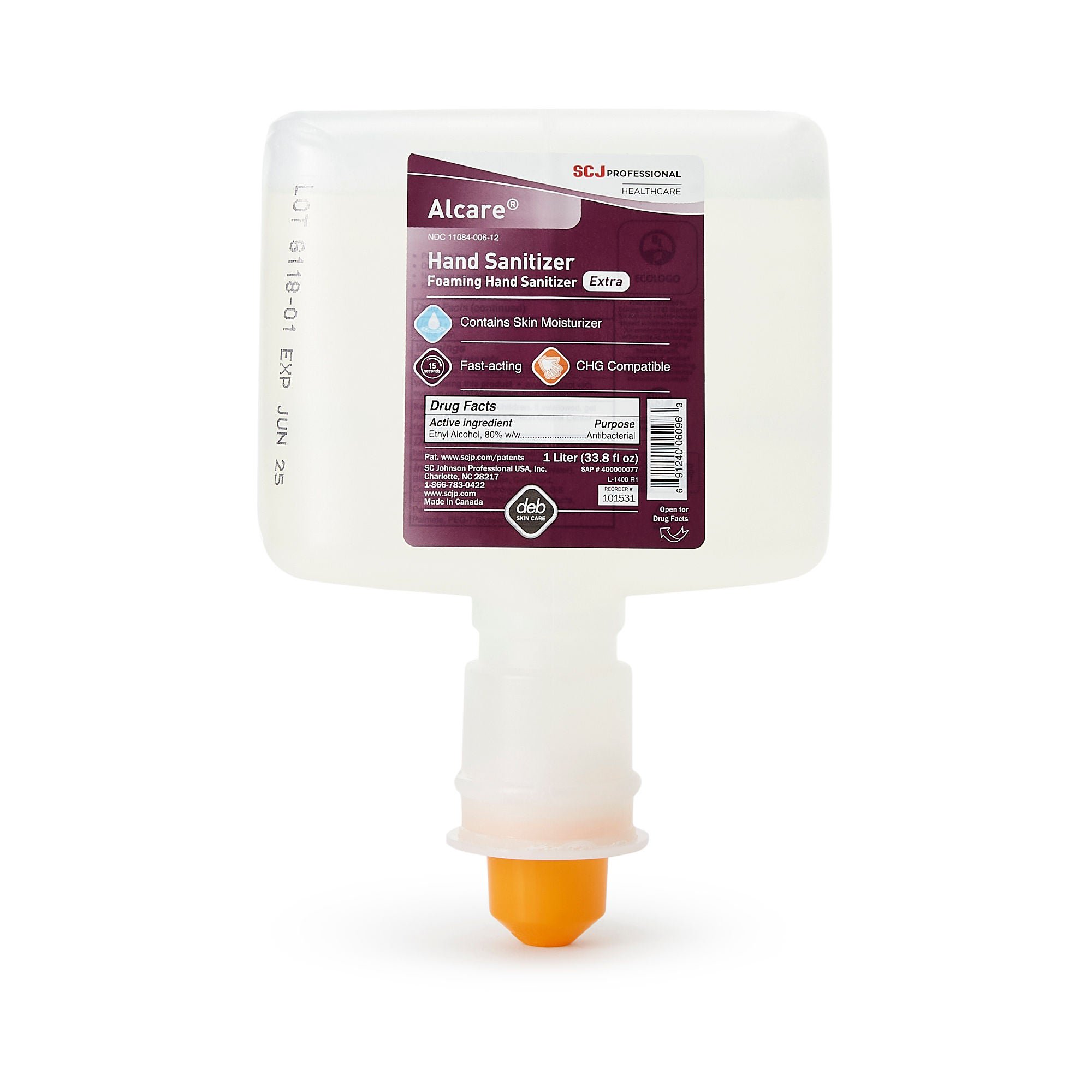 SC Johnson Professional USA Inc SANITIZER, HAND ALCARE EXTRA FOAMING 1L TF(3/CS)