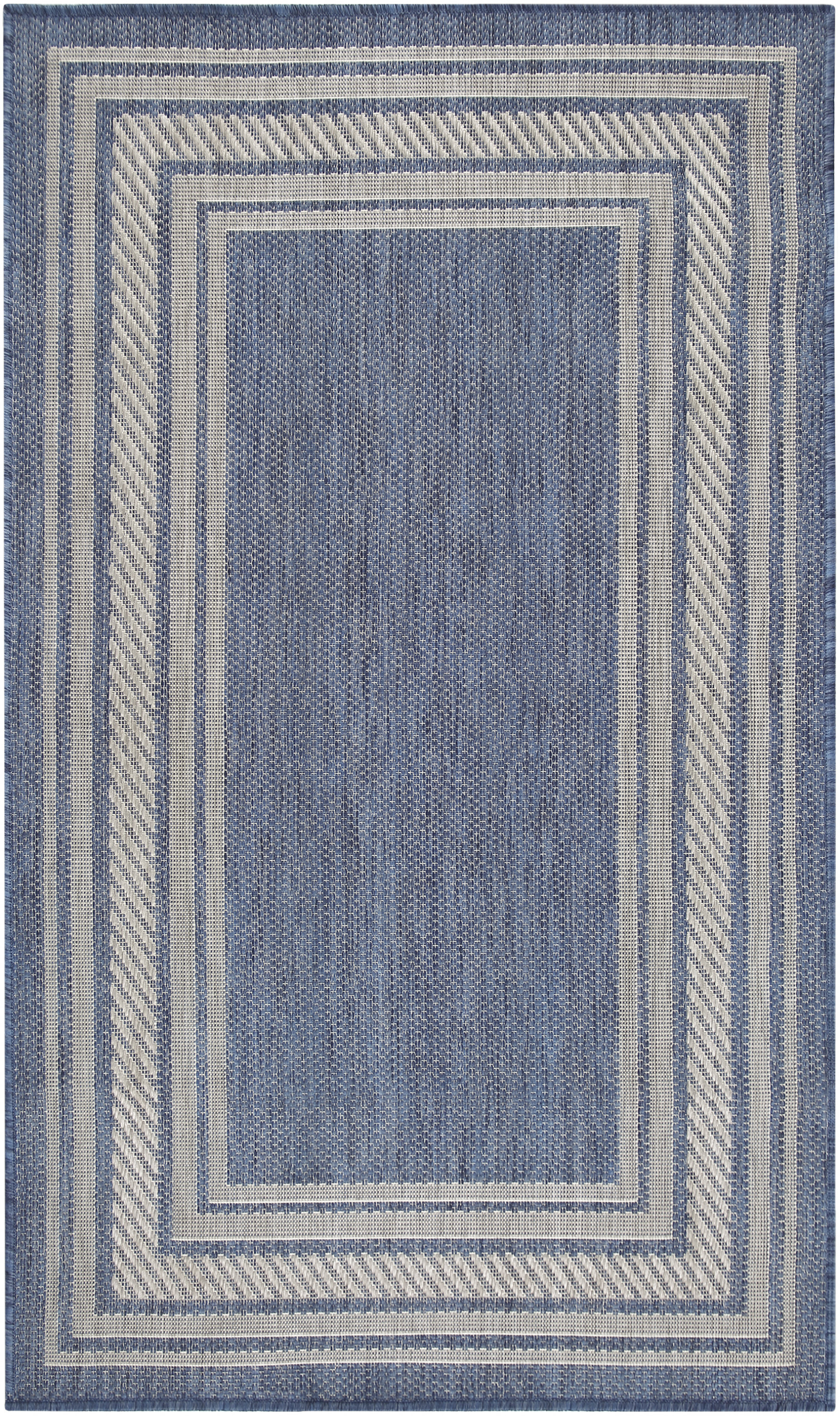 Nourison Horizon Indoor/Outdoor 3' x 5' Denim Modern Rug