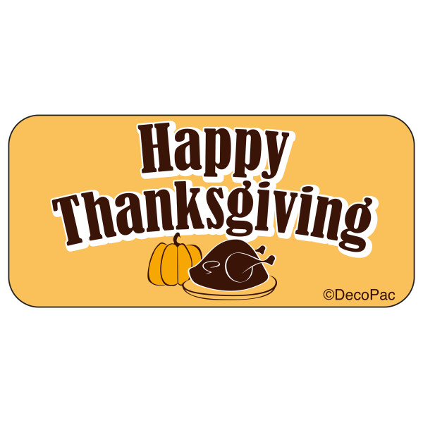 Thanksgiving Label PhotoCake® Edible Image® Merchandising Label