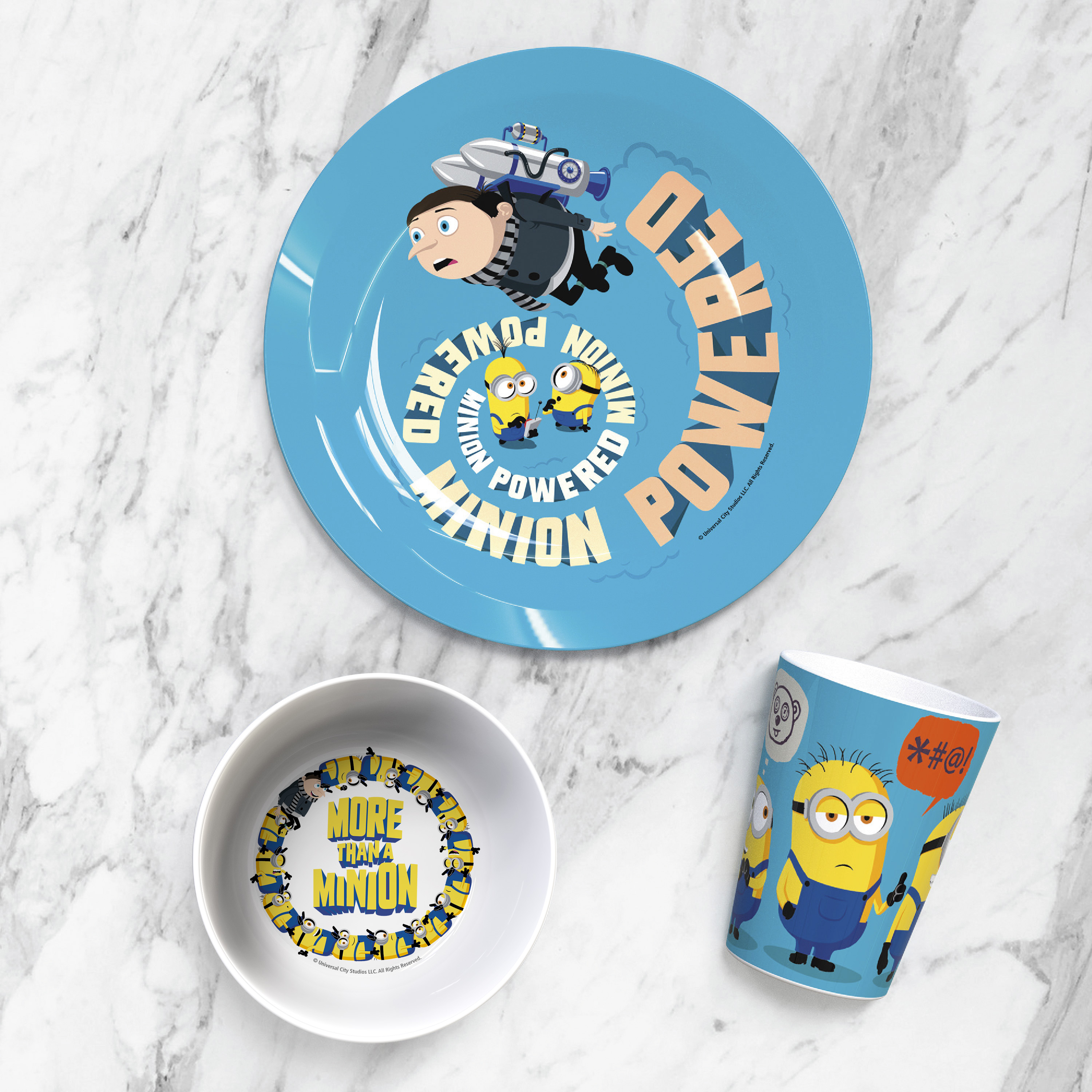 Minions 2 Movie Kid’s Dinnerware Set, Minions and Felonius Gru, 3-piece set slideshow image 12 Minions 2 Movie Kid’s Dinnerware Set, Minions and Felonius Gru, 3-piece set slideshow image 12