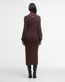 Kaia Knitted Mini Dress Chocolate