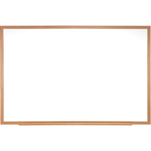 Non-Magnetic Whiteboard with Wood Frame, 2'H x 3'W