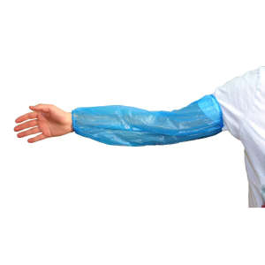 Supply Source, Safety Zone®, Polyethylene Sleeve, Flat Pack, 18" Length, Blue, 1000/Case