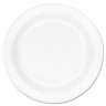 Dart, Concorde Foam Plate, 9" Dia, White