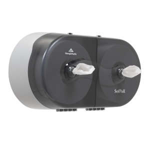 Georgia Pacific, SofPull Side-By-Side, Jumbo Bath Tissue Dispenser, Smoke