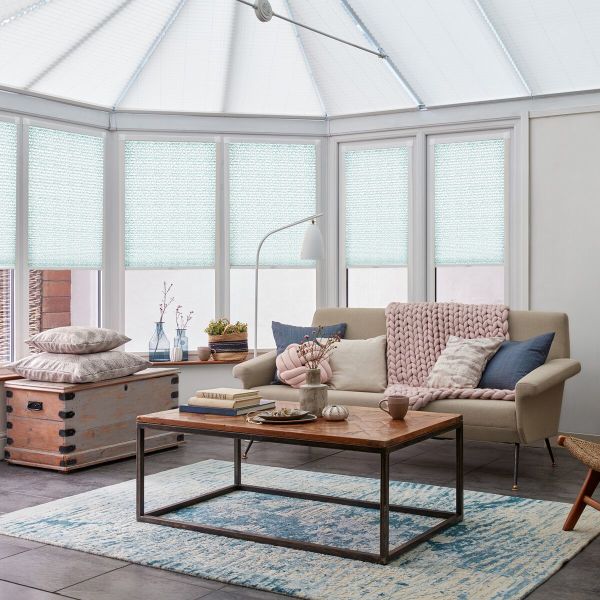 Darwin Teal Pleated blind