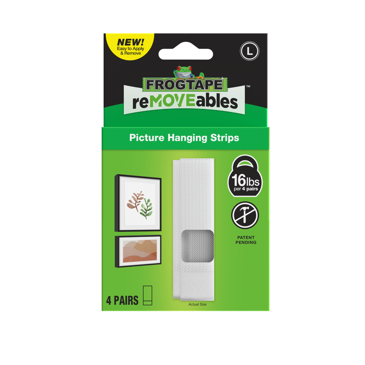 FrogTape reMOVEables™ Large Picture Hanging Strips Primary Product Image