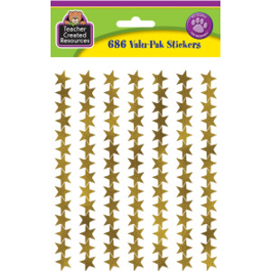 Gold Foil Star Stickers Valu-Pak, Pack of 686