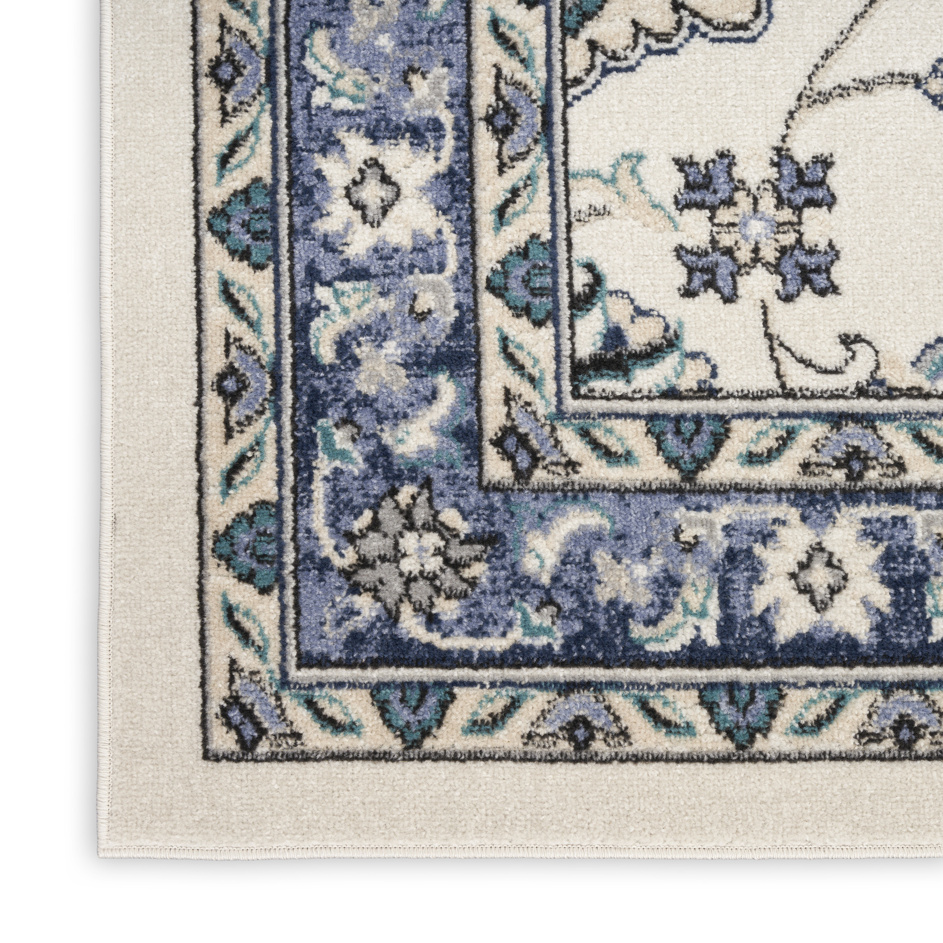 Nourison Nourison Essentials 7' x 10' Ivory Blue Vintage Rug