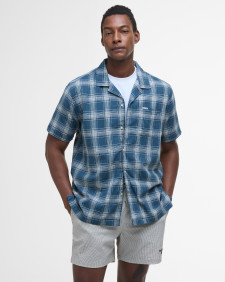 Fairlands Check Short-Sleeved Shirt Dusk Blue
