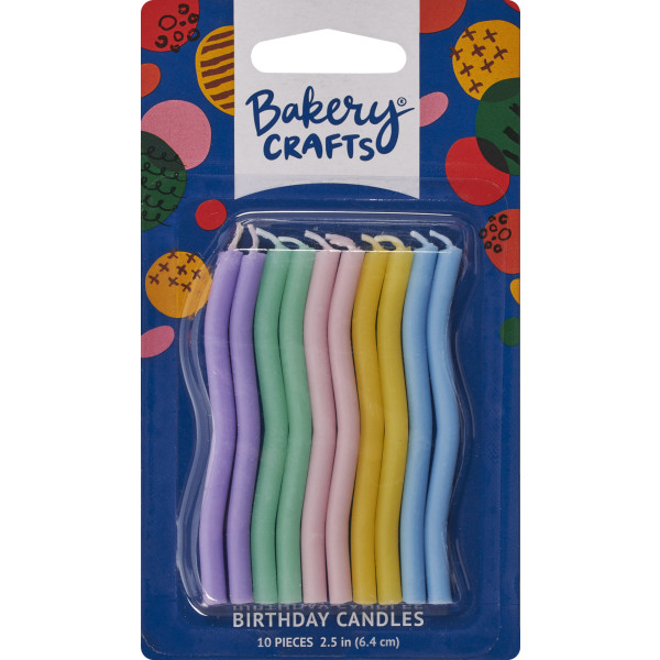 Pastel Wave Shaped Candles