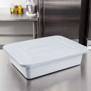 Rubbermaid Commercial, Polyethylene Bus Tub Lid, 22" x 17", Gray