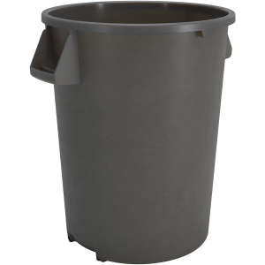 Carlisle, Bronco™, 32 gal, Resin, Gray, Round, Receptacle