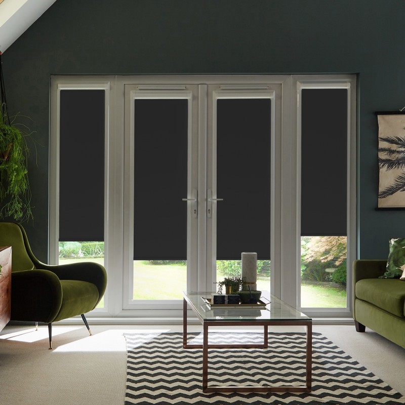 Acacia Blackout Black Roller Blind