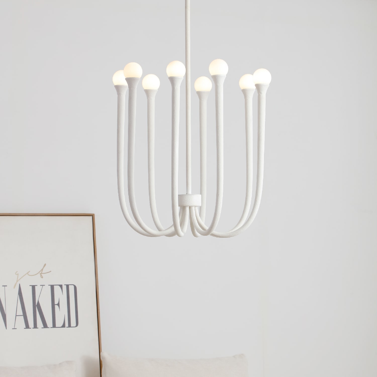 Breeze 8 Light Chandelier — installation 3