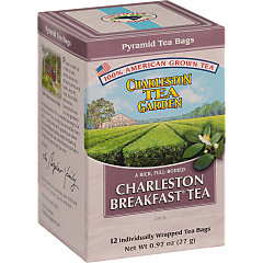 Charleston Breakfast Pyramid Bags - Case of 6 boxes- total of 72 teabags