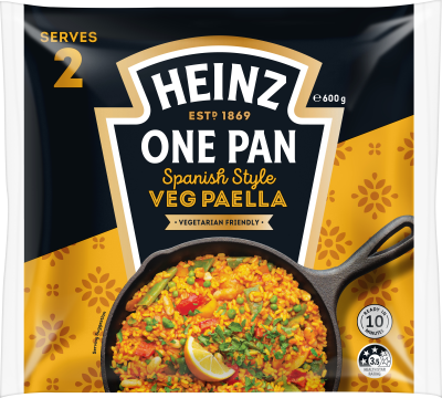 Heinz One Pan Spanish Style Veg Paella Dinner Meal 600g