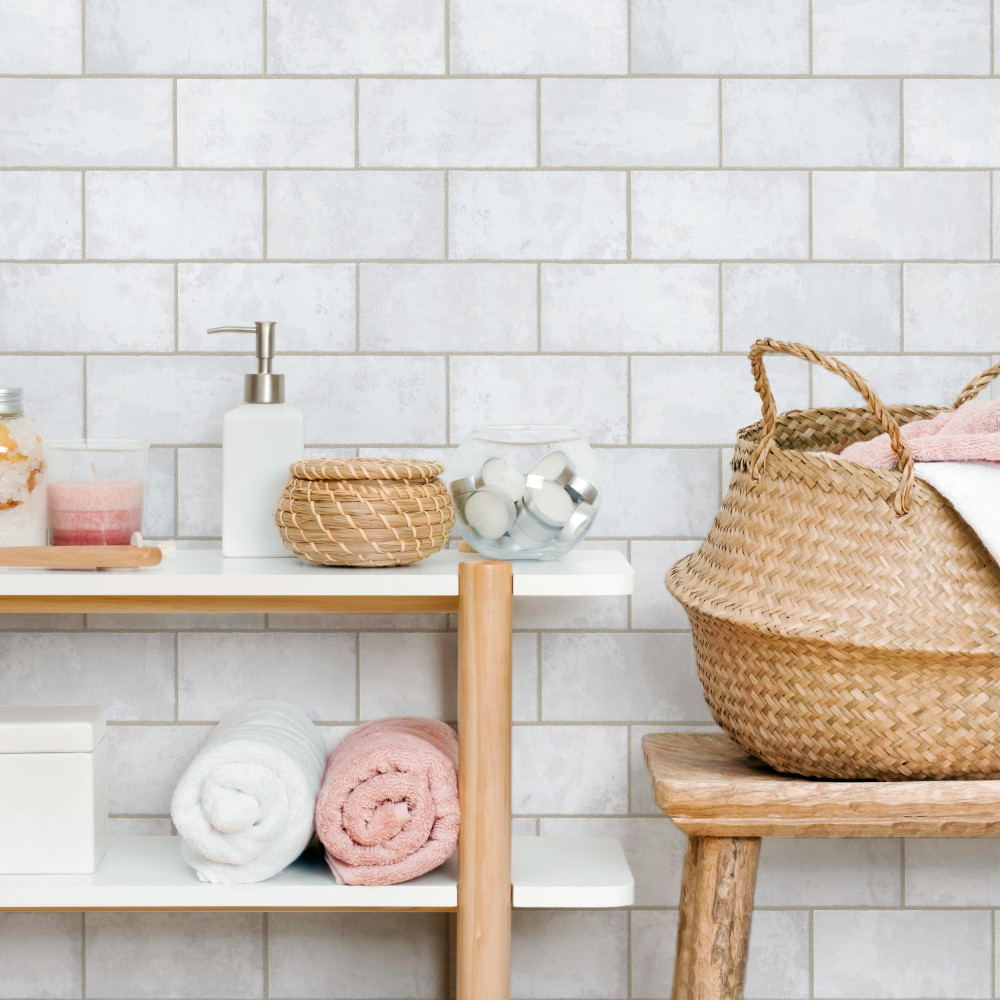 Biarritz White 3 in. x 6 in. Ceramic Wall Tile